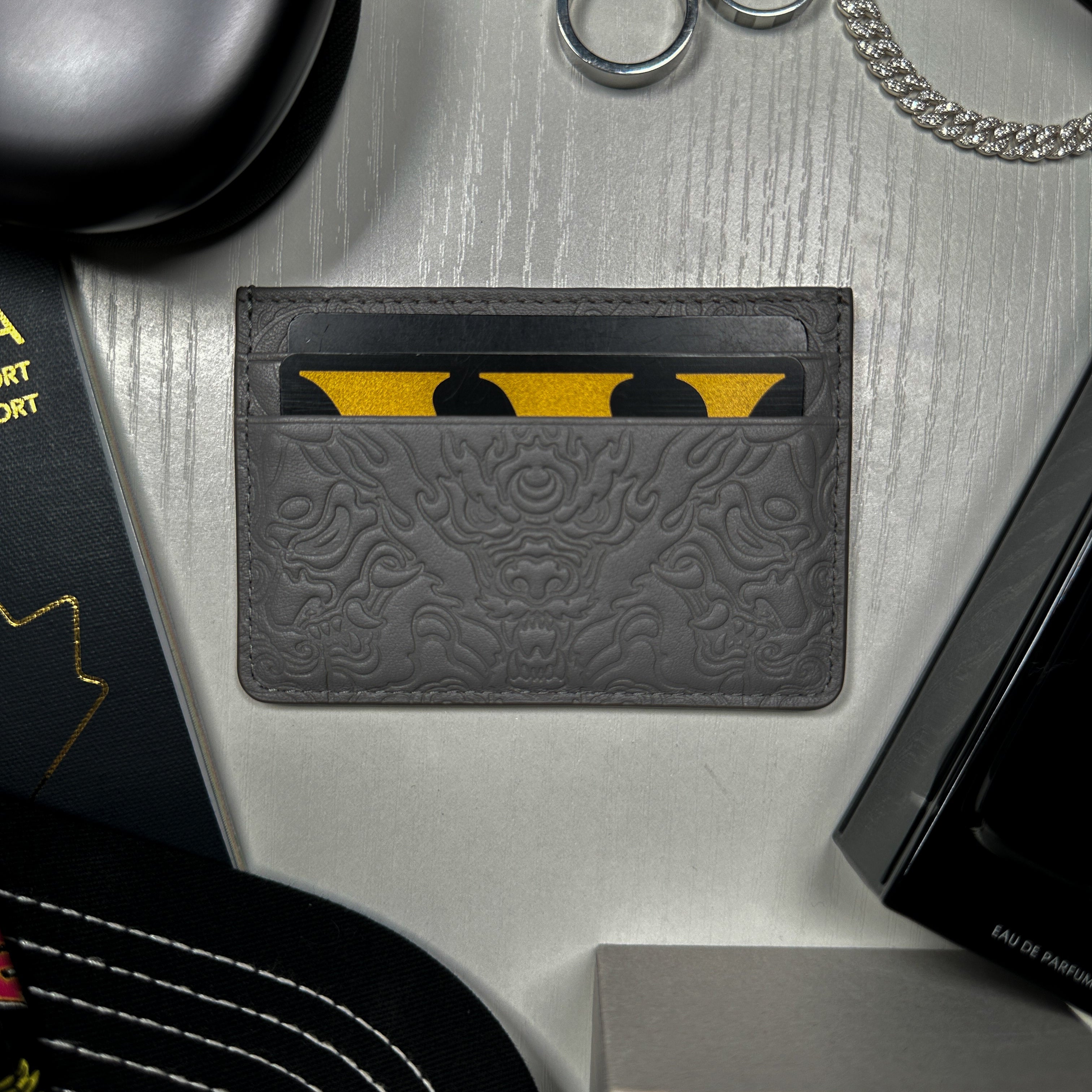 Grey Oni Dragon Card Holder
